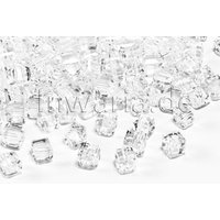 Kristall Glasperlen, Würfel, 4 mm, facettiert von inwaria