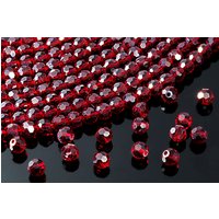 Kristall Glasperlen, rund, Ø 6 mm, facettiert 4 - smoked topaz / 100 Stück von inwaria