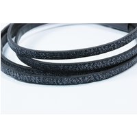 Kunstlederband mit Glietzermuster, flach, 5 mm, 120 cm Kunstlederband mit Glietzermuster, flach, 5 mm, 120 cm von inwaria