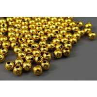 Kunststoffperlen, rund, Ø 3/4/5/6 mm Ø 3mm / Silberfarben / 500 Stück von inwaria
