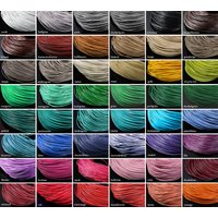 Lederband rund, Ø 3 mm, Echt Leder Rotorange / 5 Meter Lederband rund, Ø 3 mm, Echt Leder Rotorange / 5 Meter von inwaria