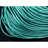 Lederband rund, Ø 3 mm, Echt Leder Rotorange / 5 Meter von inwaria