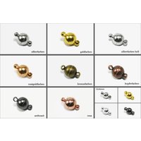 Magnetverschluss mit Ösen, Ø 6 mm Magnetverschluss mit Ösen, Ø 6 mm von inwaria