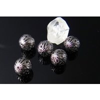 Metallperlen, filigran, Ø 12 mm, Kugel, 10 Stück von inwaria