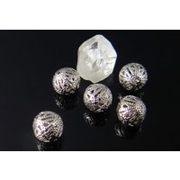 Metallperlen, filigran, Ø 12 mm, Kugel, 10 Stück von inwaria