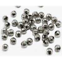 Metallperlen rund, Ø 4/6 mm Ø 4mm / Goldfarben / 100 Stück Metallperlen rund, Ø 4/6 mm Ø 4mm / Goldfarben / 100 Stück von inwaria