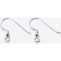 Ohrhaken aus 925 SILBER, mit Kugel und Spirale, 18/19/20 mm 19 mm / 5 Paar = 10 Stück von inwaria