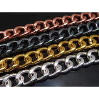 Panzerkette, 27 x 21 mm, 1 m, Aluminium, Meterware Panzerkette, 27 x 21 mm, 1 m, Aluminium, Meterware von inwaria