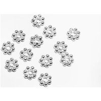 Perlen Blumen aus 925 Silber, Ø 3 / 5 / 6 mm 6 mm / 10 Stück Perlen Blumen aus 925 Silber, Ø 3 / 5 / 6 mm 6 mm / 10 Stück von inwaria