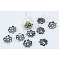 Perlenkappen, Ø 6/7,5/8,5 mm, 100 Stück 8,5mm / Goldfarben von inwaria