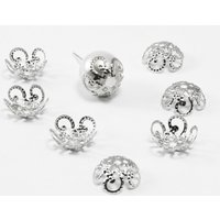 Perlenkappen, Ø 8/10 mm Ø 10 mm / Goldfarben / 100 Stück Perlenkappen, Ø 8/10 mm Ø 10 mm / Goldfarben / 100 Stück von inwaria