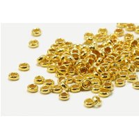 Quetschperlen aus 925 Silber vergoldet, Ø 2,3 mm Quetschperlen aus 925 Silber vergoldet, Ø 2,3 mm von inwaria