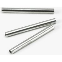 Metallröhrchen, Ø 3 mm, Länge 20 mm, gerade Silberfarben hell / 10 Stück von inwaria