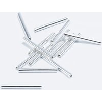 Röhrchen aus 925 Silber, Ø 1,5 mm, glatt 20 mm / 10 Stück von inwaria