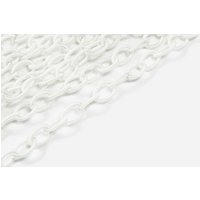 Textil Gliederkette, 90 cm, 12 x 8 mm, ohne Verschluss Weiß Textil Gliederkette, 90 cm, 12 x 8 mm, ohne Verschluss Weiß von inwaria