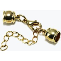 Verschluss Set für 7 mm Bänder Goldfarben / 1 Stück von inwaria