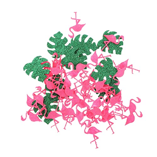 iplusmile 1 Hawaii Tisch dekoration Partydekorationen Flamingo-Konfetti Flamingo-Tischdekoration Hochzeitsdekor lei Requisiten für das Szenenlayout party dekoratives konfetti Nicht gewebt von iplusmile