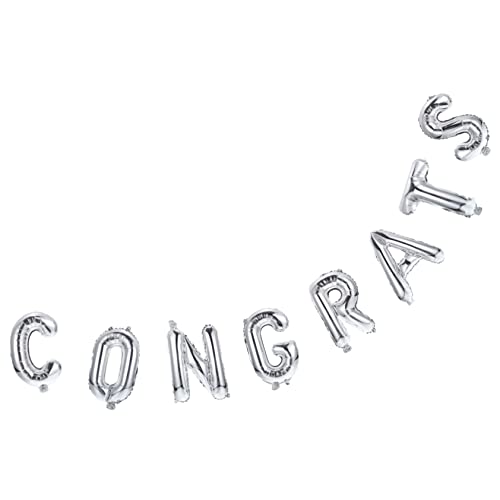 iplusmile 1 Satz Ballon Aus Aluminiumfolie Dekoration Ö Grad Abschluss Ballon Abschlussfeier Rosa Zahlenballons Abschlussballonverzierung Fiesta Partyballons Silver von iplusmile