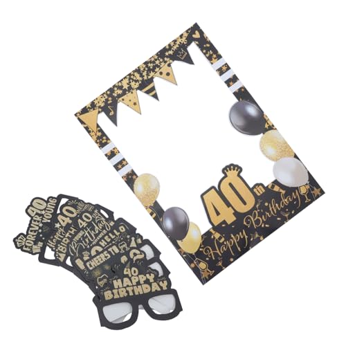 iplusmile 1 Satz Geburtstagspapiergläser Brillen Aus Papier Lustige Foto -requisiten Geburtstagsfoto Requisiten Alles Zum Geburtstag Requisiten Für Fotokabinen Mit Brille von iplusmile