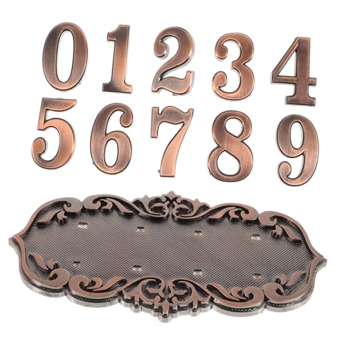 iplusmile 1 Satz Retro -Türnummer baustellenschild hausschilder Hausnummer Schilder Hausnummer Plakette hochstihl Wohnkultur Willkommen Hängende Türschild Plakette hängen Acryl-Kunststoff von iplusmile
