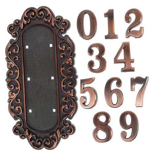 iplusmile 1 Set Retro Türnummer Personalisierte Hausnummernplakette Türnummer Adressschild Türschilder Wohnungstürnummern Türnummernplaketten Für Die Wand Zu Hause Acryl Kunststoff von iplusmile