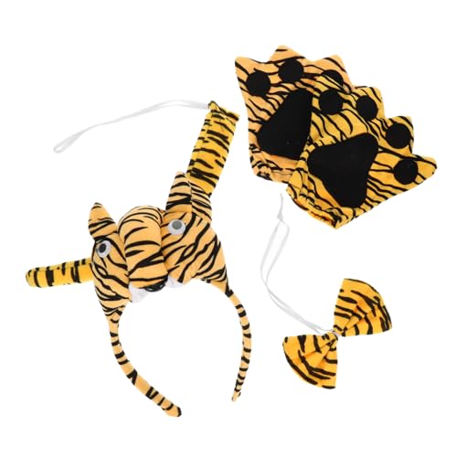 iplusmile 1 Set Tier Stirnband Stirnbänder Tiger Kostüm Für Partys Tigerschwanz Und Pfotenhandschuhe Tigerohren Stirnband Halloween Cosplay Zubehör Tierkopfschmuck Tiger iplusmile 1 Set Tier Stirnband Stirnbänder Tiger Kostüm Für Partys Tigerschwanz Und Pfotenhandschuhe Tigerohren Stirnband Halloween Cosplay Zubehör Tierkopfschmuck Tiger von iplusmile