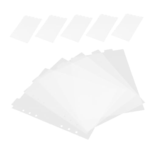 iplusmile 10 Blatt Transparente Notizbuch Trennblätter mit Löchern Abnehmbare Binder Tabs Matte Registerkarten Je Vielseitige Organisationshilfe für Büro und Schule iplusmile 10 Blatt Transparente Notizbuch Trennblätter mit Löchern Abnehmbare Binder Tabs Matte Registerkarten Je Vielseitige Organisationshilfe für Büro und Schule von iplusmile
