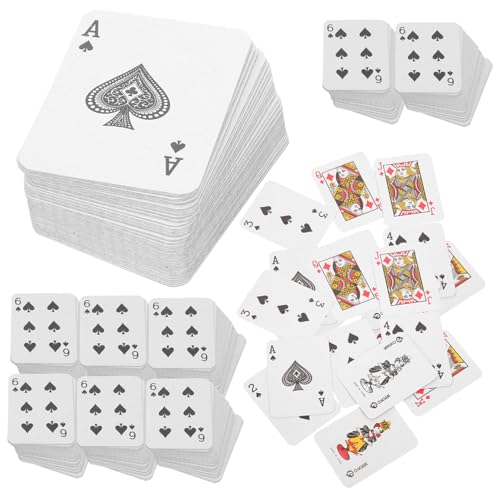 iplusmile 10 Sätze Mini Pokerkarten Kleine Spielkarten aus Langlebigem Material Kompakt und Reisetauglich für Partyspiele und Familienspaß Erwachsene iplusmile 10 Sätze Mini Pokerkarten Kleine Spielkarten aus Langlebigem Material Kompakt und Reisetauglich für Partyspiele und Familienspaß Erwachsene von iplusmile