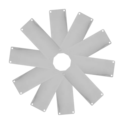iplusmile 10 Stück Edelstahl Beschilderungsdruck Blanko Schild Gravur Türschild DIY Blanko Schild Metallstempel Blanko Etikett Metallschilder Zum Stempeln Gravierbare Rohlinge DIY von iplusmile