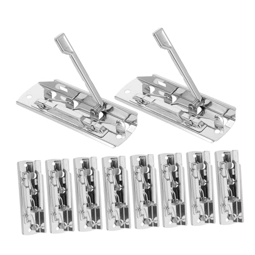 iplusmile 10 Stück Hochleistungs-ordnerklammern, Verstellbare Klemmbrettklammern Aus Metall, Stangenhalterungsklammern, Silberne Dokumentenklammern Mit Hebel Für Büro, Schule Und Zuhause iplusmile 10 Stück Hochleistungs-ordnerklammern, Verstellbare Klemmbrettklammern Aus Metall, Stangenhalterungsklammern, Silberne Dokumentenklammern Mit Hebel Für Büro, Schule Und Zuhause von iplusmile
