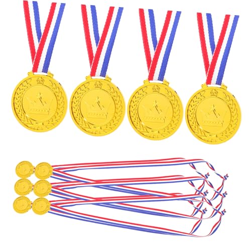 iplusmile 10 Stück Medaillen Für Sportliche Auszeichnungen Fußball-medaillen Medaille Gastgeschenke Gefälschte Medaillen Fußball Medaillen Sportpreismodell Pp Golden von iplusmile