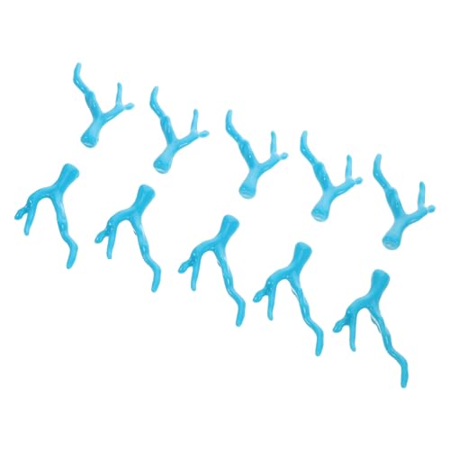 iplusmile 10 Stück Nachahmung Korallendrachenhornkopfschmuck Zweige Dekorieren Ast Diy-material Für Haarnadeln Künstlicher Korallenzweig Künstliche Geweihzweige Blue Acryl von iplusmile