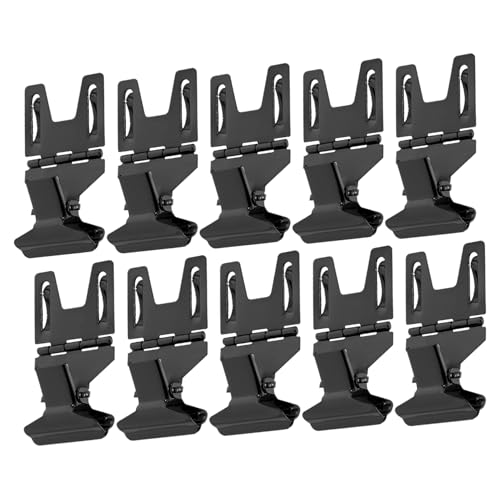 iplusmile 10 Stück Preisschildregal Königlich Mini-clip-etikettenhalter Ansteckbare Schilderhalter Display-clips Für Den Einzelhandel Preisaussteller Stehen Rostfreier Stahl Schwarz von iplusmile