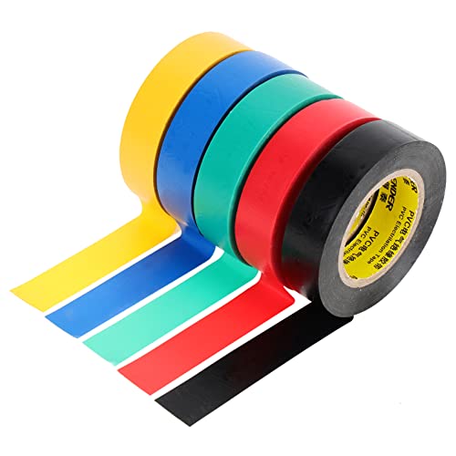 iplusmile 10 Stück Pvc -isolationsband Hitzebeständig Isolierung Abdeckung Draht Klebeband Schwarz Aufgewertet Gaffers Tape Rotes Isolierband Schwarzes Elektroband Elektrisches Band Bunt von iplusmile