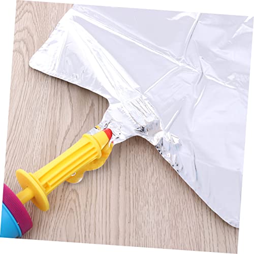 iplusmile 10 Stück Teiliges Folienballons Silber Fünfzackiger Stern Heliumballons Wiederverwendbar für Valentinstag Hochzeit Geburtstag Party Dekoration von iplusmile