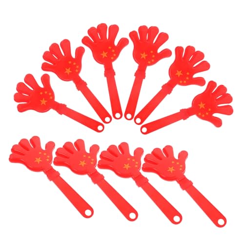 iplusmile 10 Stück Teiliges Handklatscher aus Laute Fußball Geräuschmacher Leichte Party Clapper mit Flexiblem Griff Praktische Cheer Props für Sportevents und Feierlichkeiten iplusmile 10 Stück Teiliges Handklatscher aus Laute Fußball Geräuschmacher Leichte Party Clapper mit Flexiblem Griff Praktische Cheer Props für Sportevents und Feierlichkeiten von iplusmile