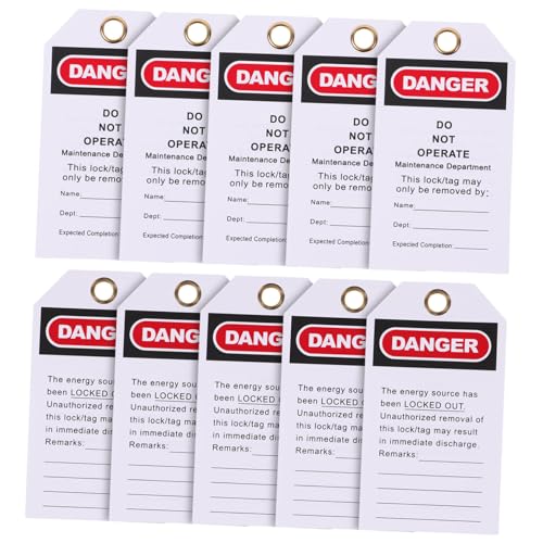 iplusmile 10 Stück Teiliges Industrielle Sicherheits Warnanhänger aus PVC und Metall Langlebige Equipment Tags Nicht Bedienen für und Sichtbare Gefahrenkennzeichnung Vielseitig Einsetzbar iplusmile 10 Stück Teiliges Industrielle Sicherheits Warnanhänger aus PVC und Metall Langlebige Equipment Tags Nicht Bedienen für und Sichtbare Gefahrenkennzeichnung Vielseitig Einsetzbar von iplusmile