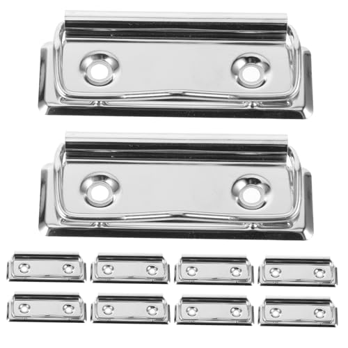 iplusmile 10 Stück Teiliges Metall Clip für Klemmbretter Starke Dokumentenhalter aus Langlebigem Metall Vielseitige Büro und Schulklammern Verformungsbeständig für Schreibmemos und Dateien von iplusmile