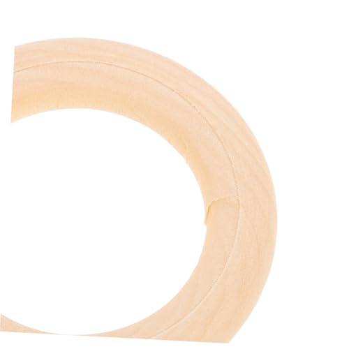 iplusmile 10 Stück Teiliges Naturbelassene Holzringe Glatte Oberfläche Robuste Massivholzringe für Schmuckherstellung Makramee DIY Bastelprojekte Anhänger und Verbindungen von iplusmile