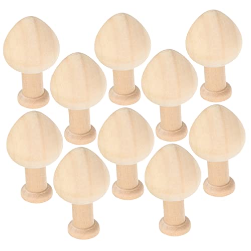 iplusmile 10 Stück Teiliges Unvollendete Holzmini Bäume zum Bemalen Glatte Kanten DIY Holzdeko für Basteln Natürliche Streudeko für und Partys von iplusmile