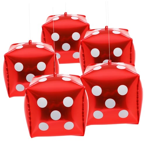 iplusmile 10 Stück Würfel Luftballons aus Aluminiumfolie Rot Robust und Langlebig Würfel Party Deko für Themen Indoor und Outdoor Geeignet Stimmungsvolle Spielnacht Dekoration iplusmile 10 Stück Würfel Luftballons aus Aluminiumfolie Rot Robust und Langlebig Würfel Party Deko für Themen Indoor und Outdoor Geeignet Stimmungsvolle Spielnacht Dekoration von iplusmile
