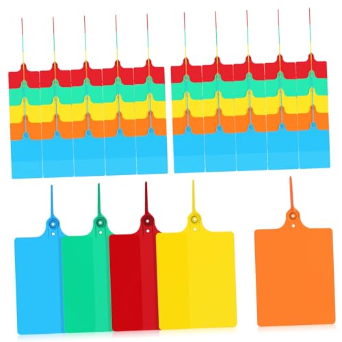 iplusmile 100 Stück Bunte Kunststoff Logistikanhänger mit Schnur Vielseitige Blanko Versand und Inventaretiketten für Lager Versand Gepäck und Warenkennzeichnung iplusmile 100 Stück Bunte Kunststoff Logistikanhänger mit Schnur Vielseitige Blanko Versand und Inventaretiketten für Lager Versand Gepäck und Warenkennzeichnung von iplusmile
