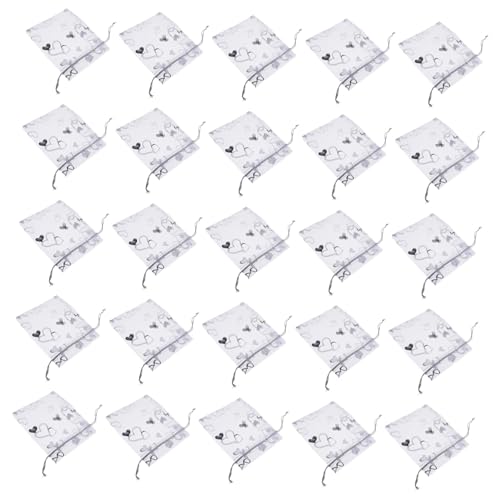 iplusmile 100 Stück Herz Organza Beutel Transparent Weiß mit Zugband Schmuck Süßigkeiten Geschenkbeutel für Hochzeit Party Babyparty Dekorative Geschenktüten iplusmile 100 Stück Herz Organza Beutel Transparent Weiß mit Zugband Schmuck Süßigkeiten Geschenkbeutel für Hochzeit Party Babyparty Dekorative Geschenktüten von iplusmile