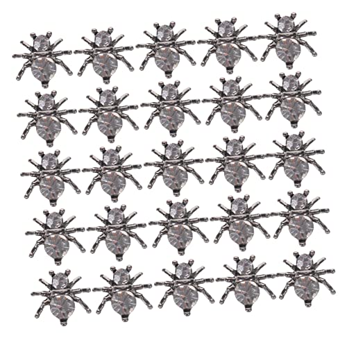 iplusmile 100 Stück Teiliges Spider Nail Charms aus Langlebiger Legierung für Kreative Maniküre Leicht Anzuwenden für DIY Nageldesign und Halloween Partys von iplusmile