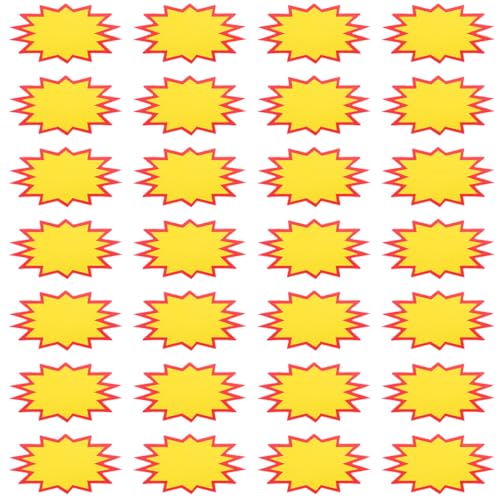 iplusmile 100 Stück Warenpreisschild Etikettenaufkleber Klebrig Warenanhänger Tag -clip Gefrierteletiketten Stichworte Sternförmige Etiketten Für Supermarkt Einzelhandel Papierstau von iplusmile