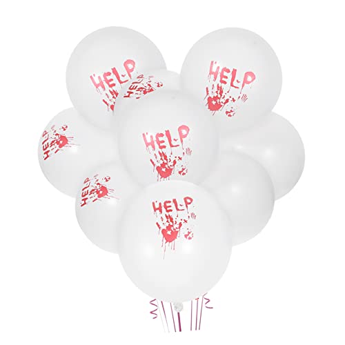 iplusmile 100Stücke Halloween Blutige Handabdruck Luftballons Gruselige Latexballons für Partydekoration Halloween Accessoires zur Schaffung Schaurigen von iplusmile