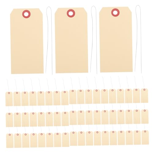 iplusmile 100Stücke Manila Anhänger mit Ösen Versandetiketten Kabelgebundene Anhänger Robust und Vielseitig für Verpackung und Versand von iplusmile