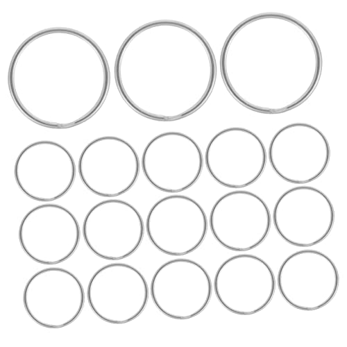 iplusmile 100Stücke Schlüsselringe Runde Metallringe für Schlüssel Robuste Schlüsselanhänger für DIY Projekte Langlebig und Formstabil für Schlüsselbund von iplusmile