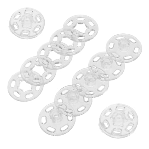 iplusmile 100Stücke Transparente Hemd und Mantelknöpfe Unsichtbare Druckknöpfe Abnehmbare Knöpfe für DIY Nähzubehör für Kleidung Taschen und Projekte von iplusmile