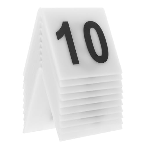 iplusmile 10Stücke Förmige Tischnummern Wiederverwendbare Zahlenmarkierungen für Restaurantdekoration Doppelseitige Beweismarker für Veranstaltungen Schickes Design iplusmile 10Stücke Förmige Tischnummern Wiederverwendbare Zahlenmarkierungen für Restaurantdekoration Doppelseitige Beweismarker für Veranstaltungen Schickes Design von iplusmile